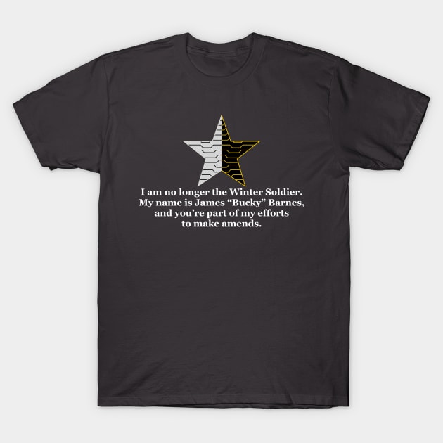 Bucky Barnes Quote T-Shirt by bunky